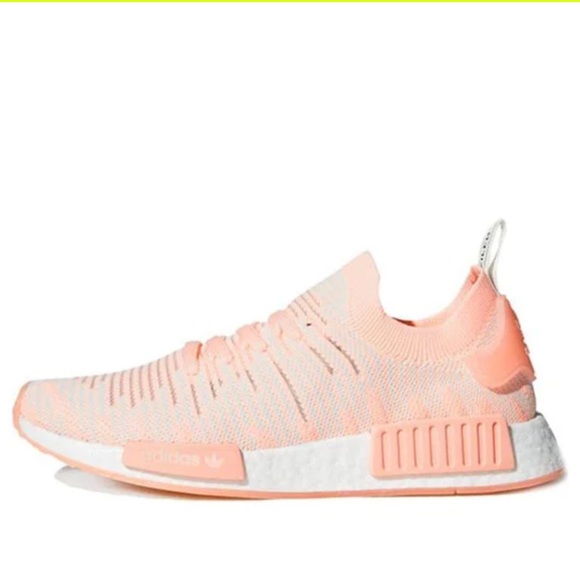 Adidas women’s NMD_R1 STLT Primeknit 'Clear Orange' AQ11 size 7 - Picture 2 of 12